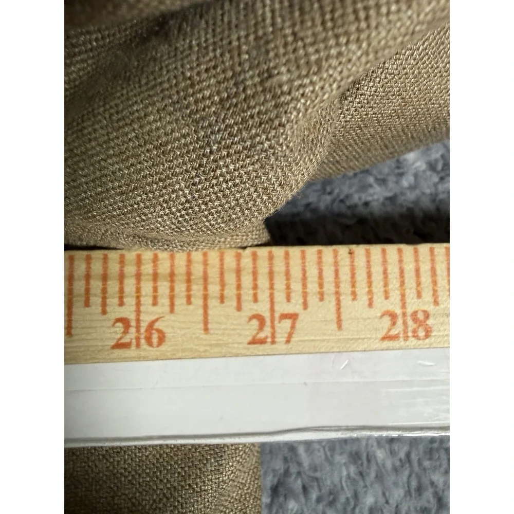 Ralph Ralph Lauren 54R Tan Brown Windowpane Plaid Silk Wool Sport Coat Blazer